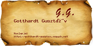 Gotthardt Gusztáv névjegykártya